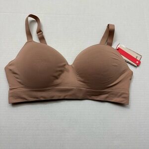 Popilush T-Shirt Bra XXL Full Coverage Bralette Wireless Convertible Brown NEW